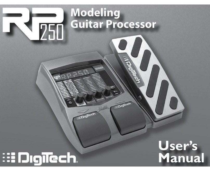 digi-tech Modeling Guitar Processor and USB Recording Interface... User manual