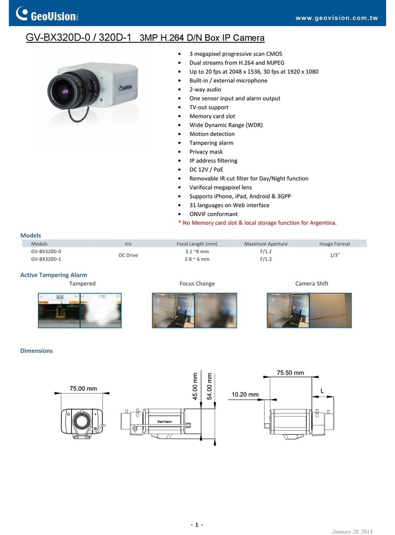 GeoVision GV-BX320D-0 Specifications