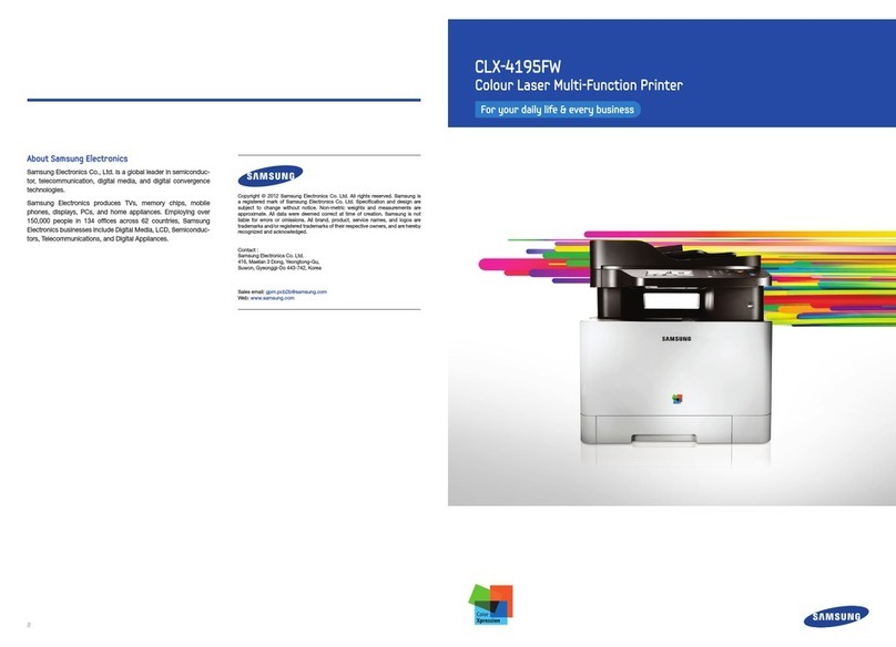 Samsung CLX-4195FW User manual Samsung CLX-4195FW User manual