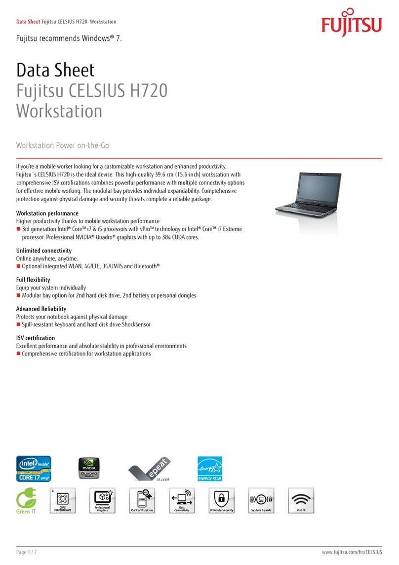 Fujitsu CELSIUS H720 User manual