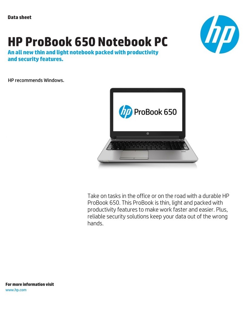 HP ProBook 650 User manual