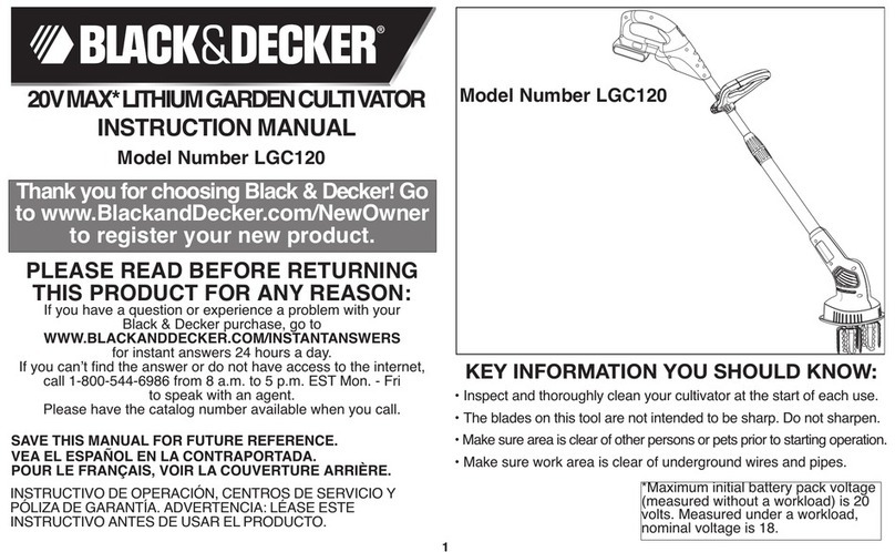 Black & Decker LGC120 instruction manual