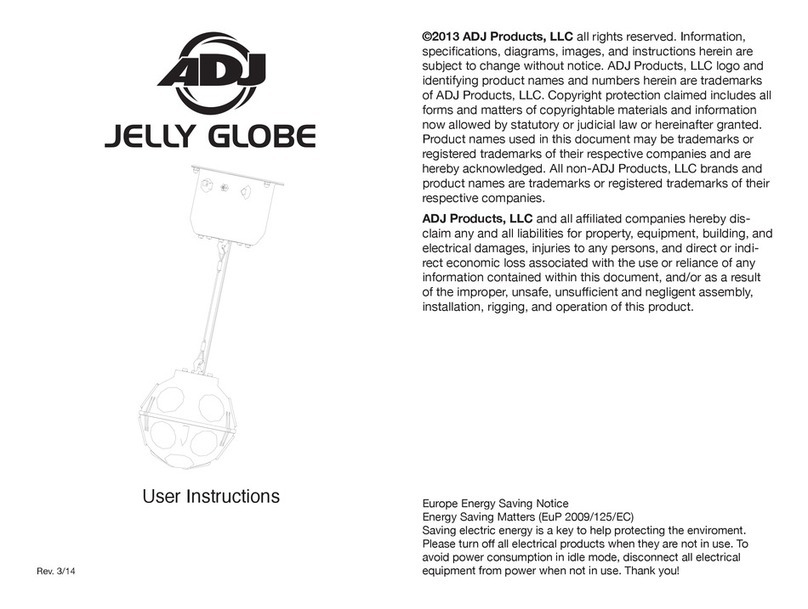 ADJ Jelly Globe User manual