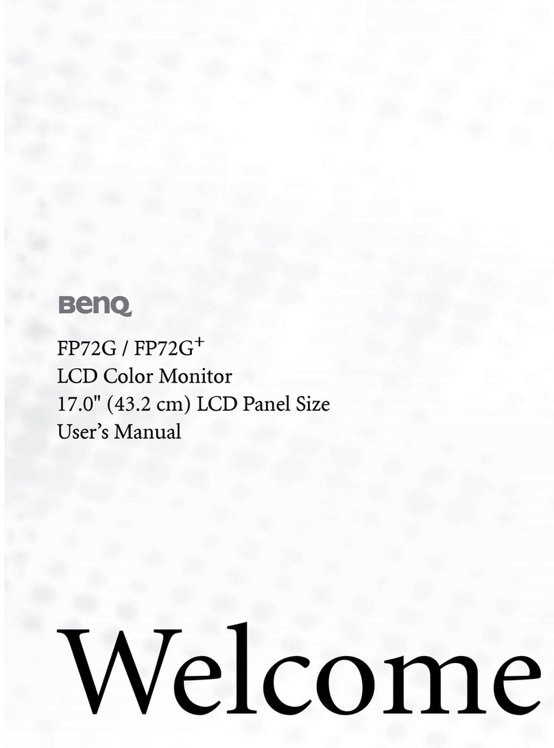 BenQ FP72G User manual
