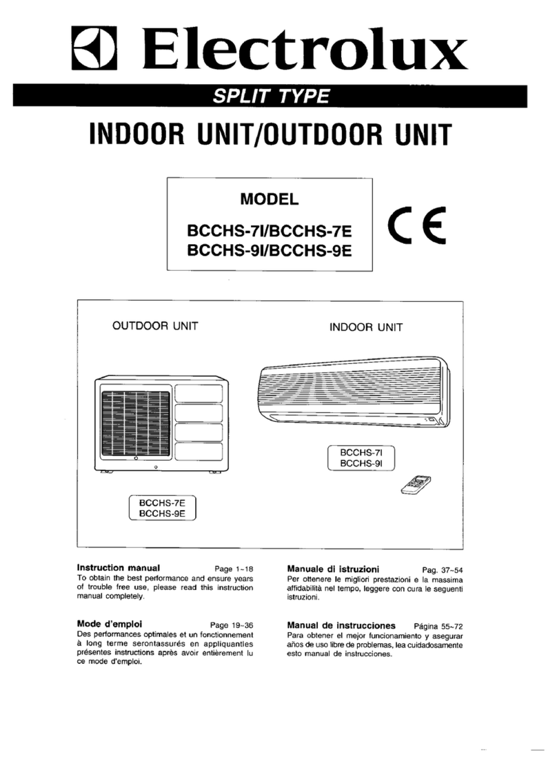 Electrolux BCCHS-7I User manual