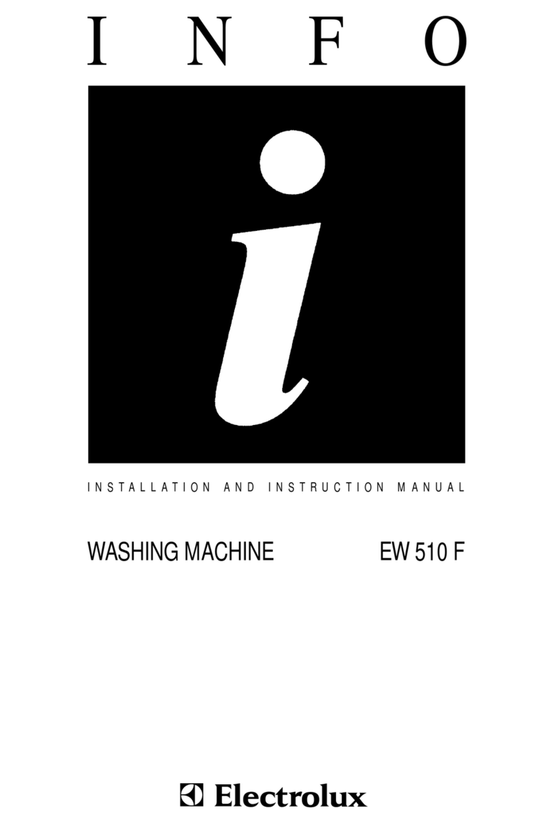 Electrolux EW 510 F Installation and instruction manual
