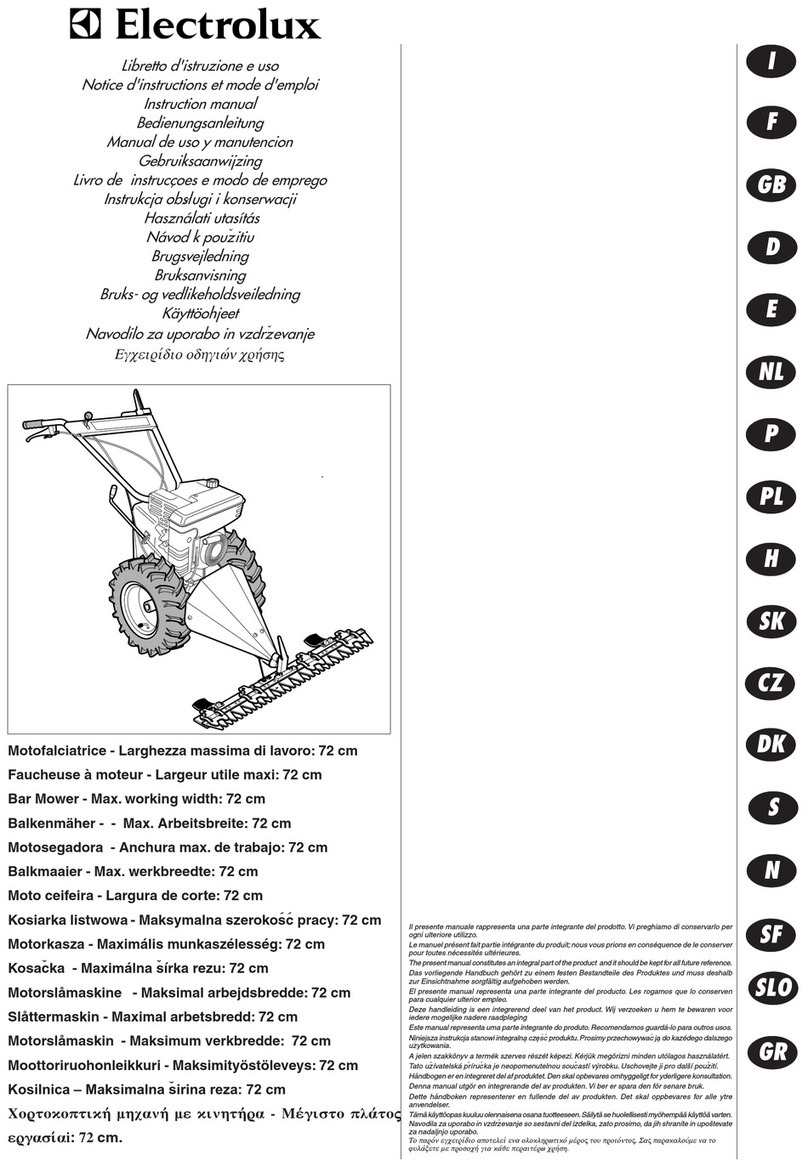 Electrolux Bar Mower instruction manual