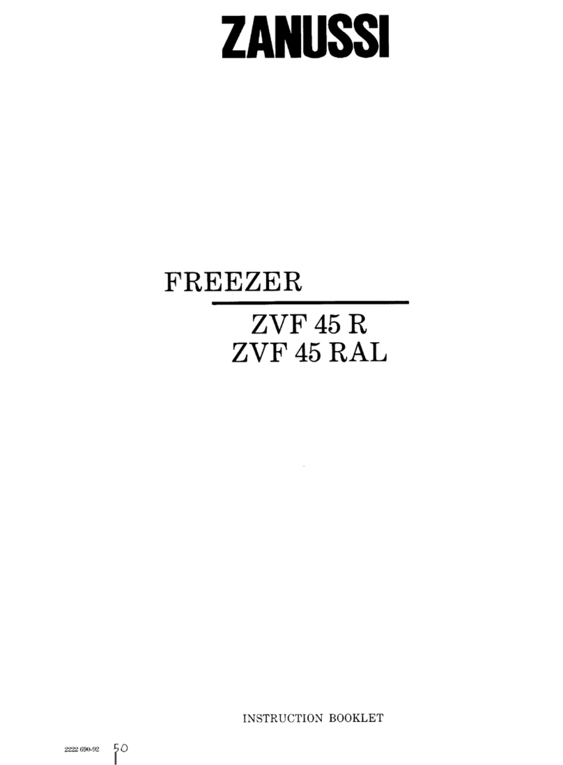 Zanussi ZVF 45 RAL Instruction booklet