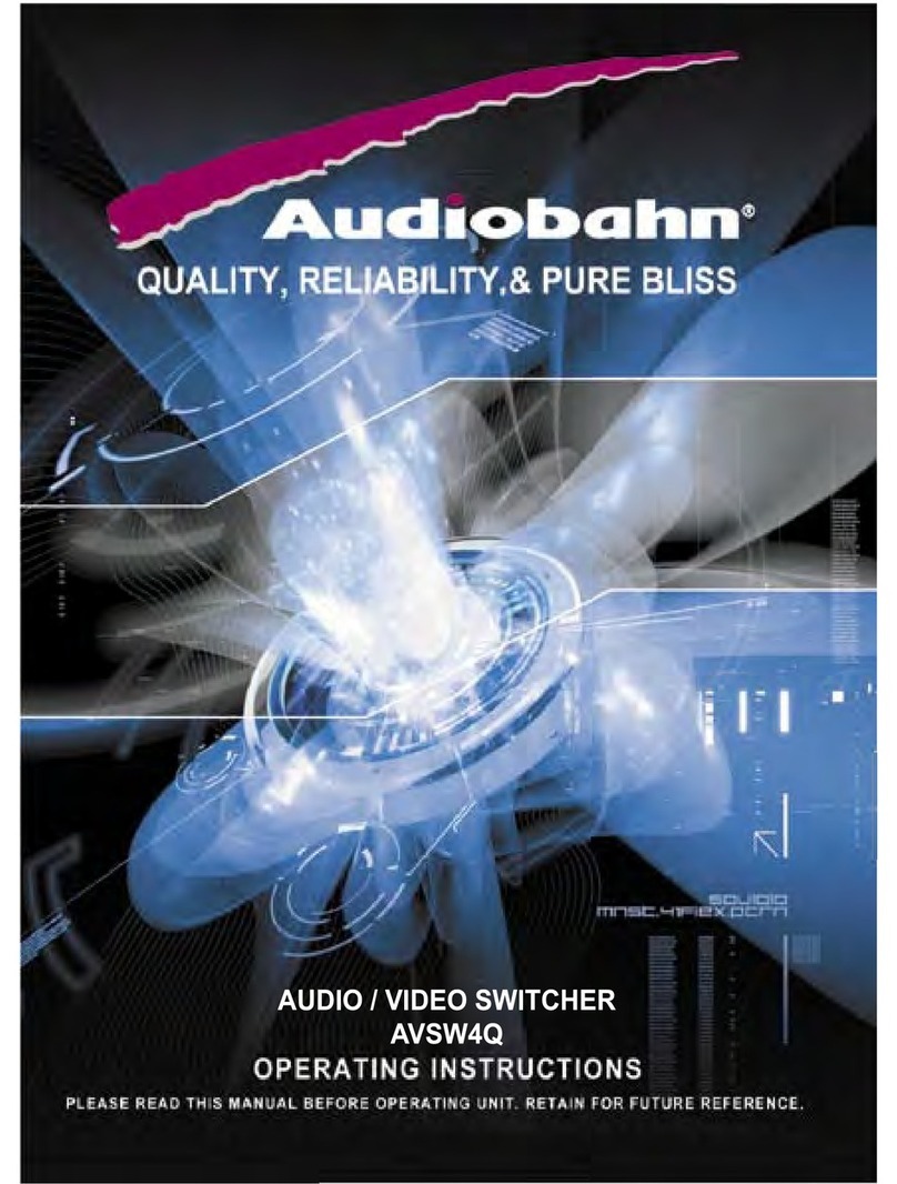 AudioBahn AVSW4Q operating instructions