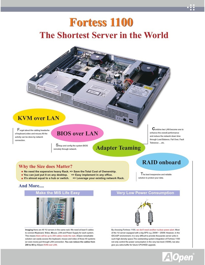 AOpen Fortress 1100 User manual