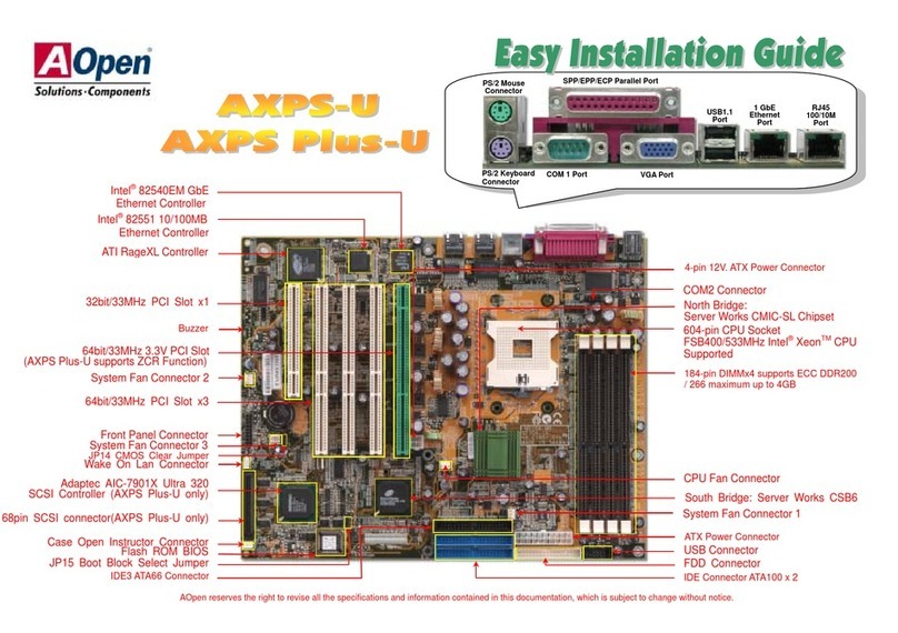 AOpen AXPS-U User manual