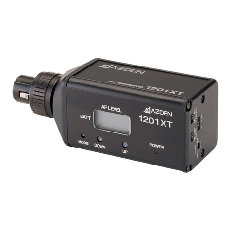 Azden 1201XT User manual Azden 1201XT User manual