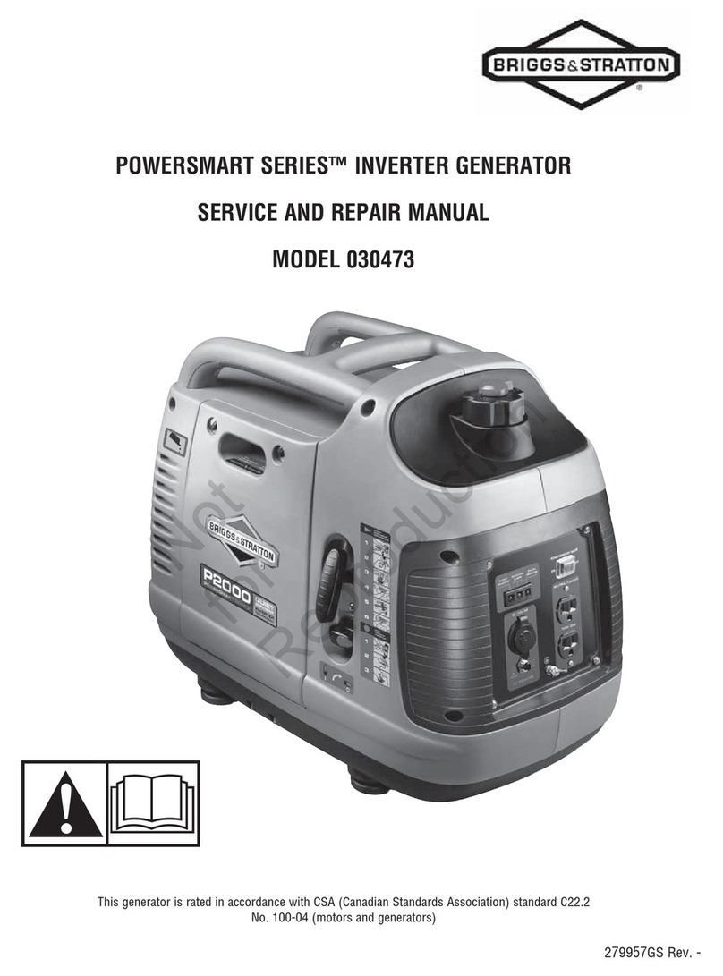 Briggs & Stratton Powersmart 30473 Installation and operating manual