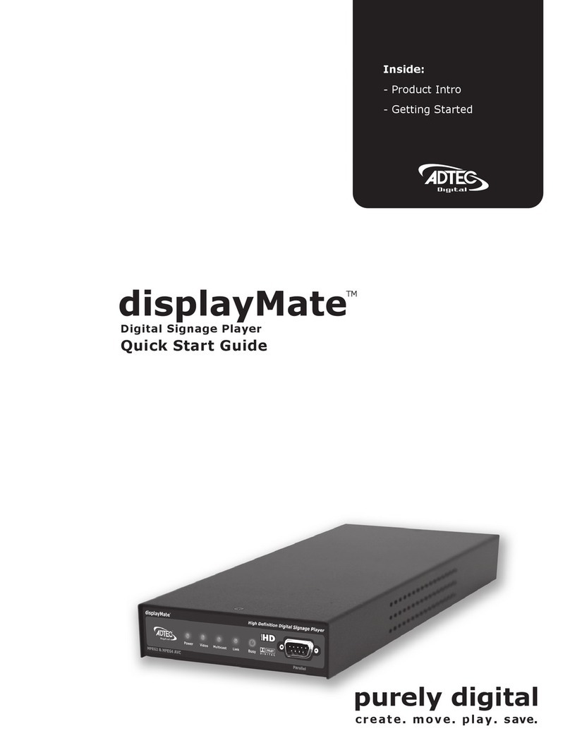 Adtec displayMate quick start guide