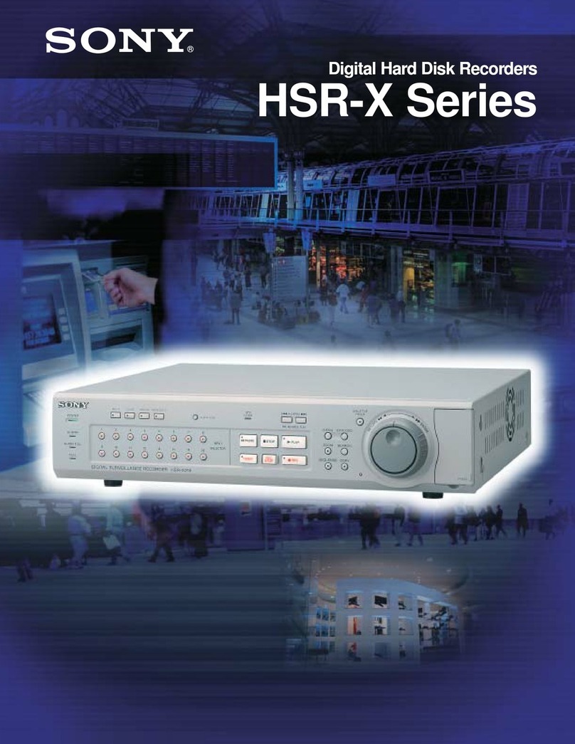 Sony HSR-X200 Installation and operation manual