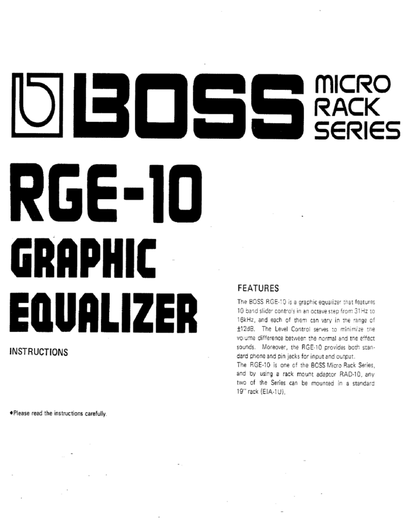 Boss Audio Systems Micro Rack RGE-10 User manual Boss Audio Systems Micro Rack RGE-10 User manual