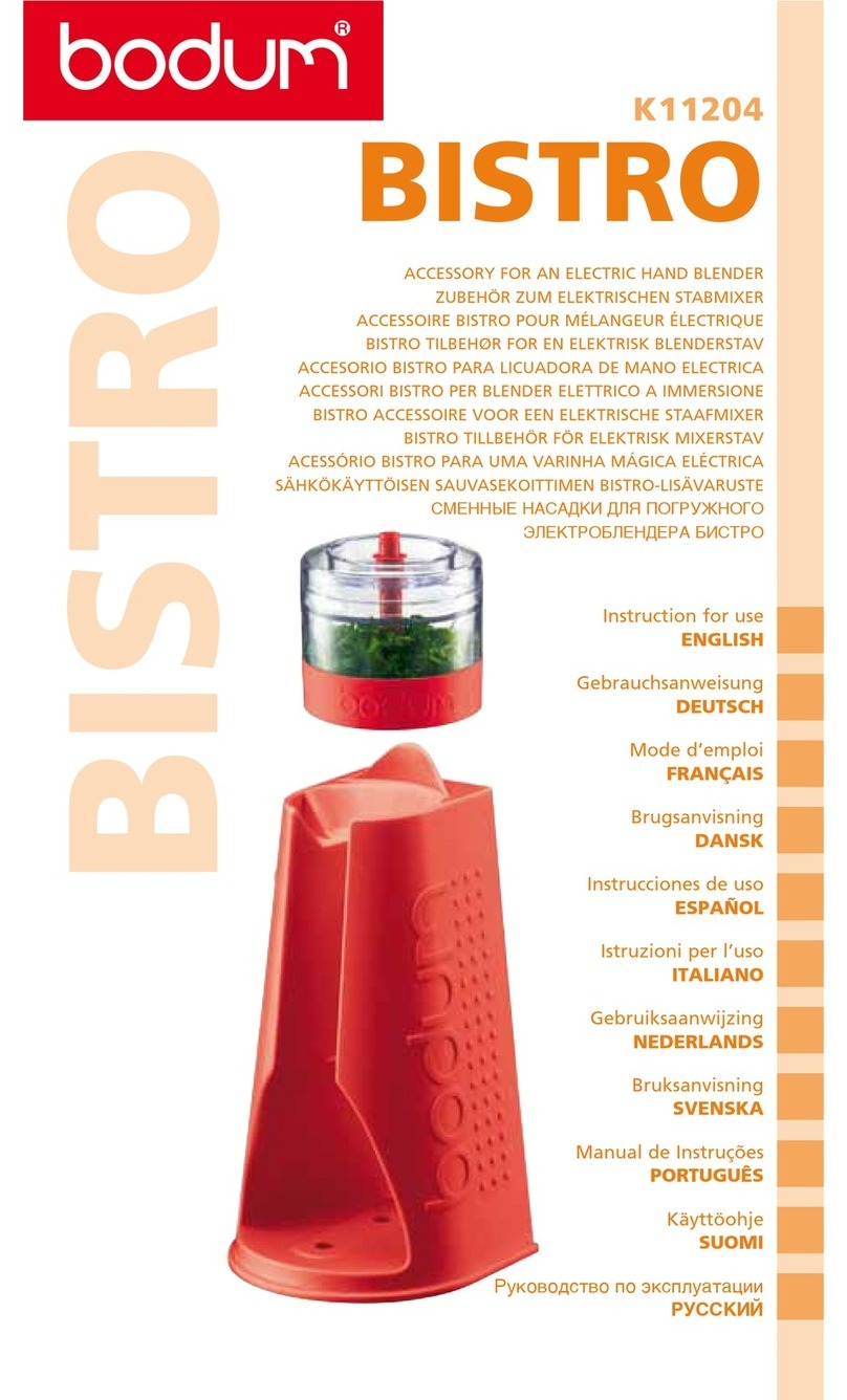 Bodum Bistro K11204 Instructions for use