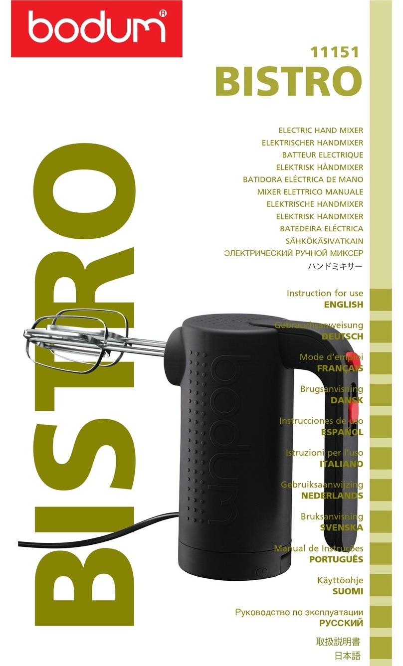 Bodum Bistro 11151 User manual