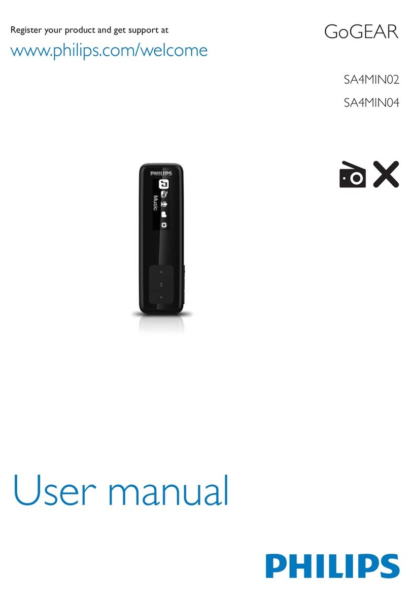 Philips GoGear SA4MIN02 user manual
