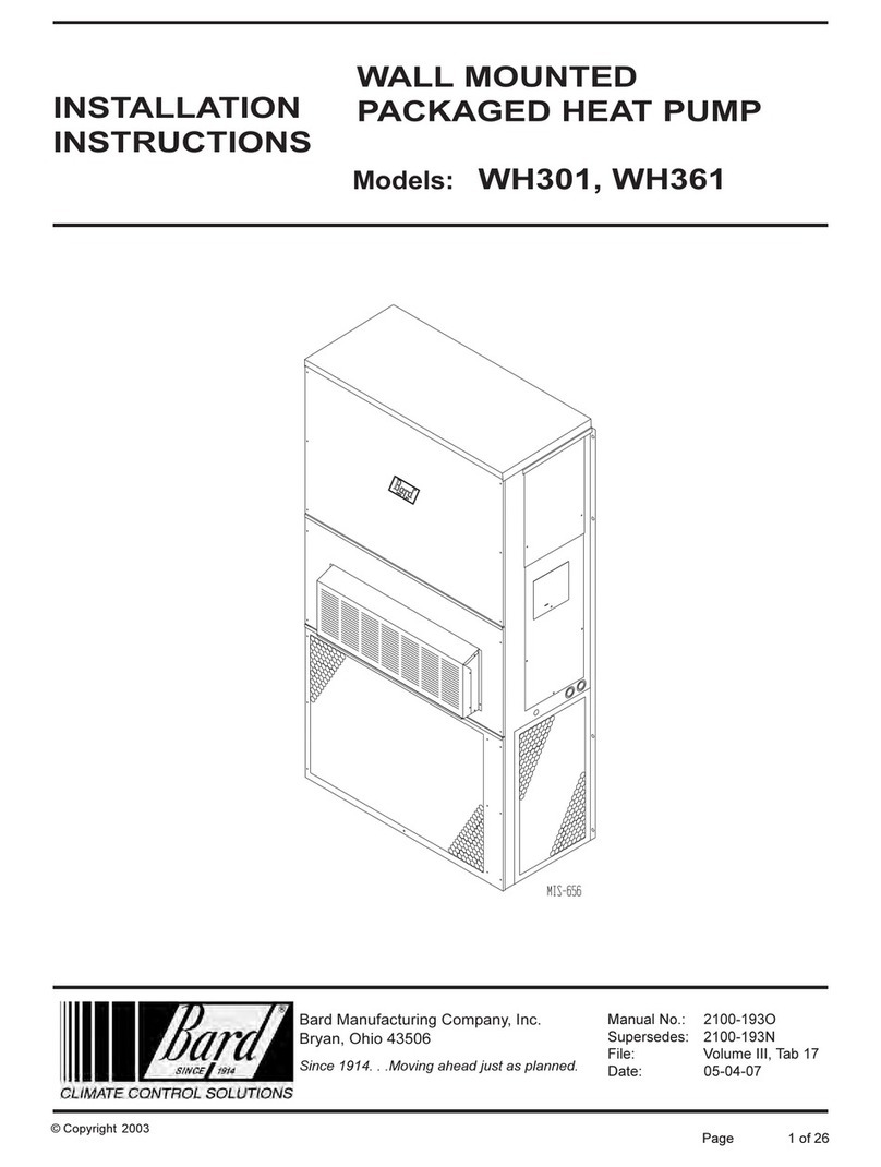 Bard WH361 User manual
