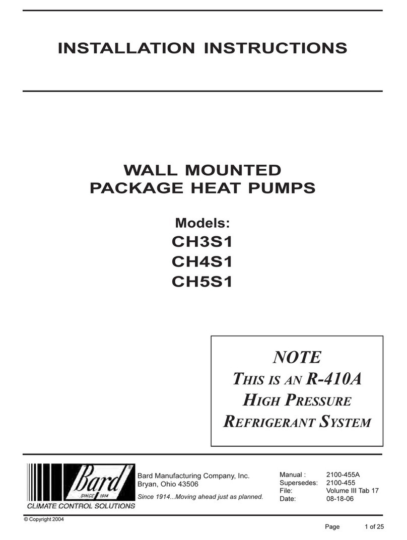 Bard CH3S1 installation instructions