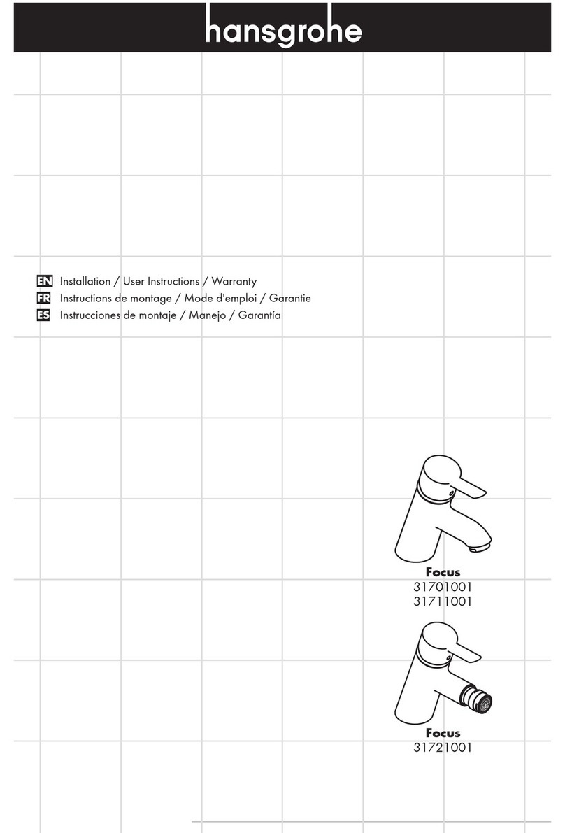 Hans Grohe Focus 31711001 Assembly Instructions Hans Grohe Focus 31711001 Assembly Instructions