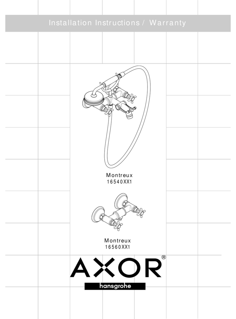 Hans Grohe Axor Montreux 16560XX1 Installation guide