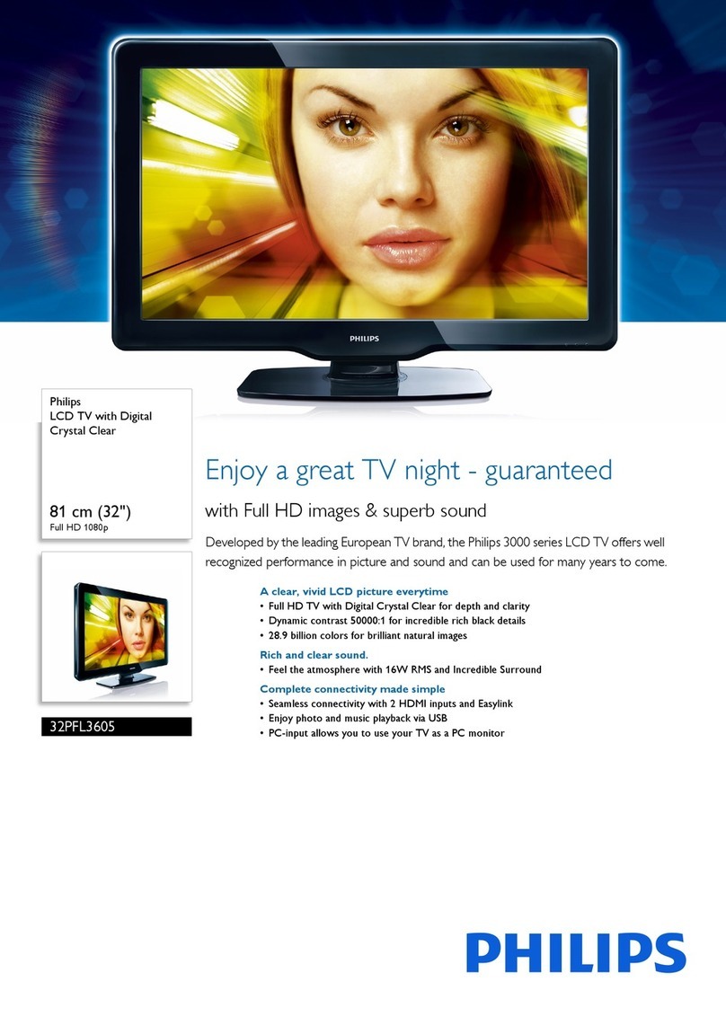 Philips 32PFL3605/98 User manual