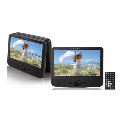 Fluid 9" Dual Screen Portable DVD Player User manual