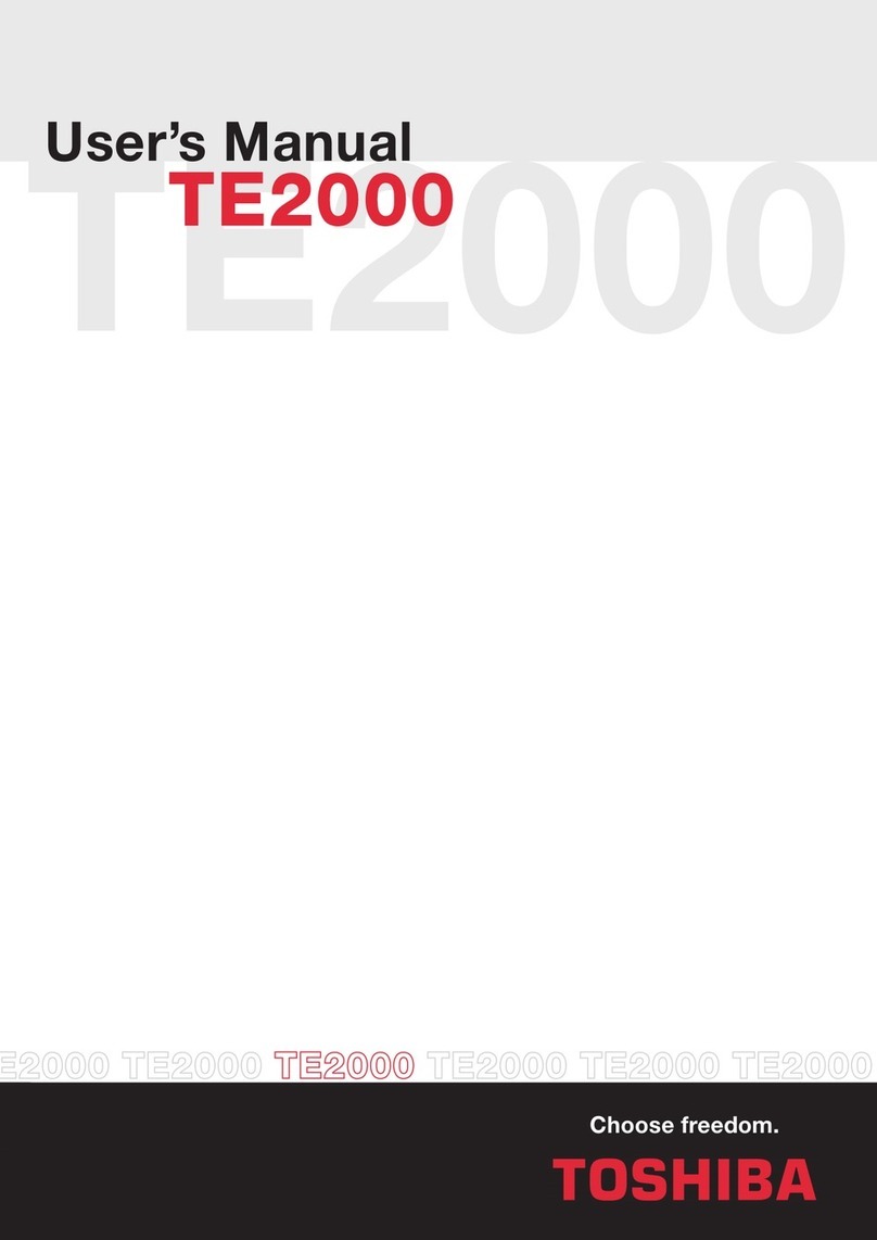 Toshiba TE2000 User manual