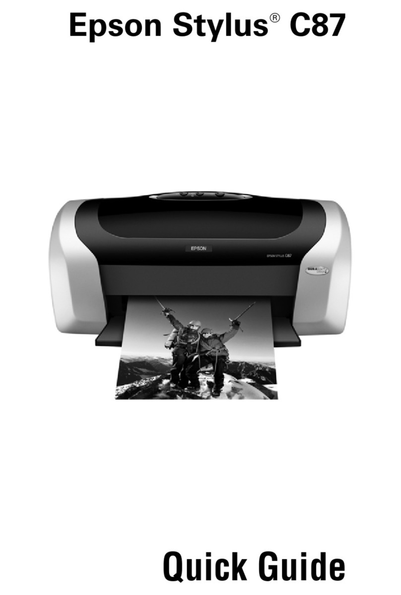 Epson Stylus C87 User manual