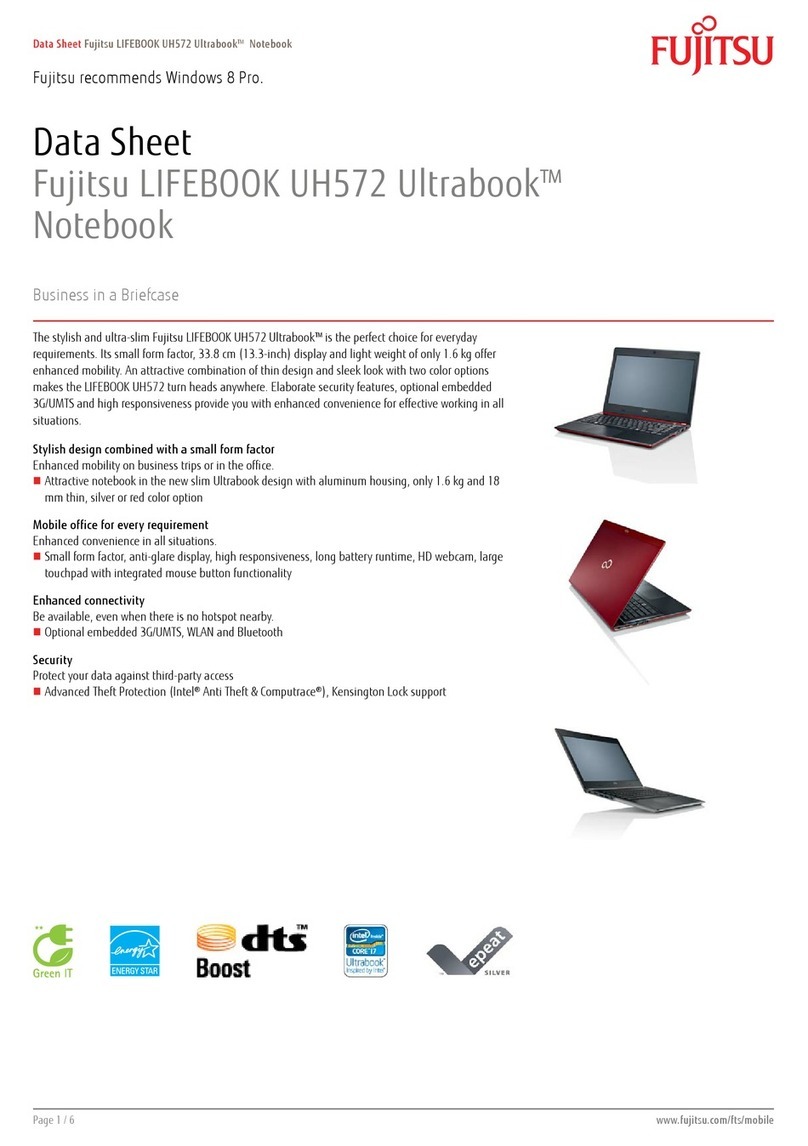 Fujitsu LifeBook UH572 User manual