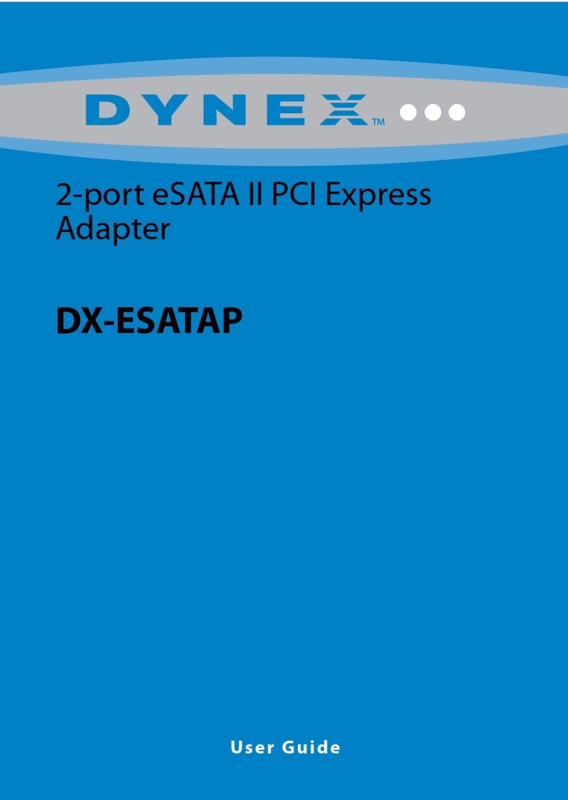 Dynex DX-ESATAP User manual