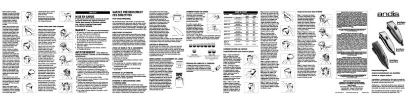 Andis PM-1 Installation instructions