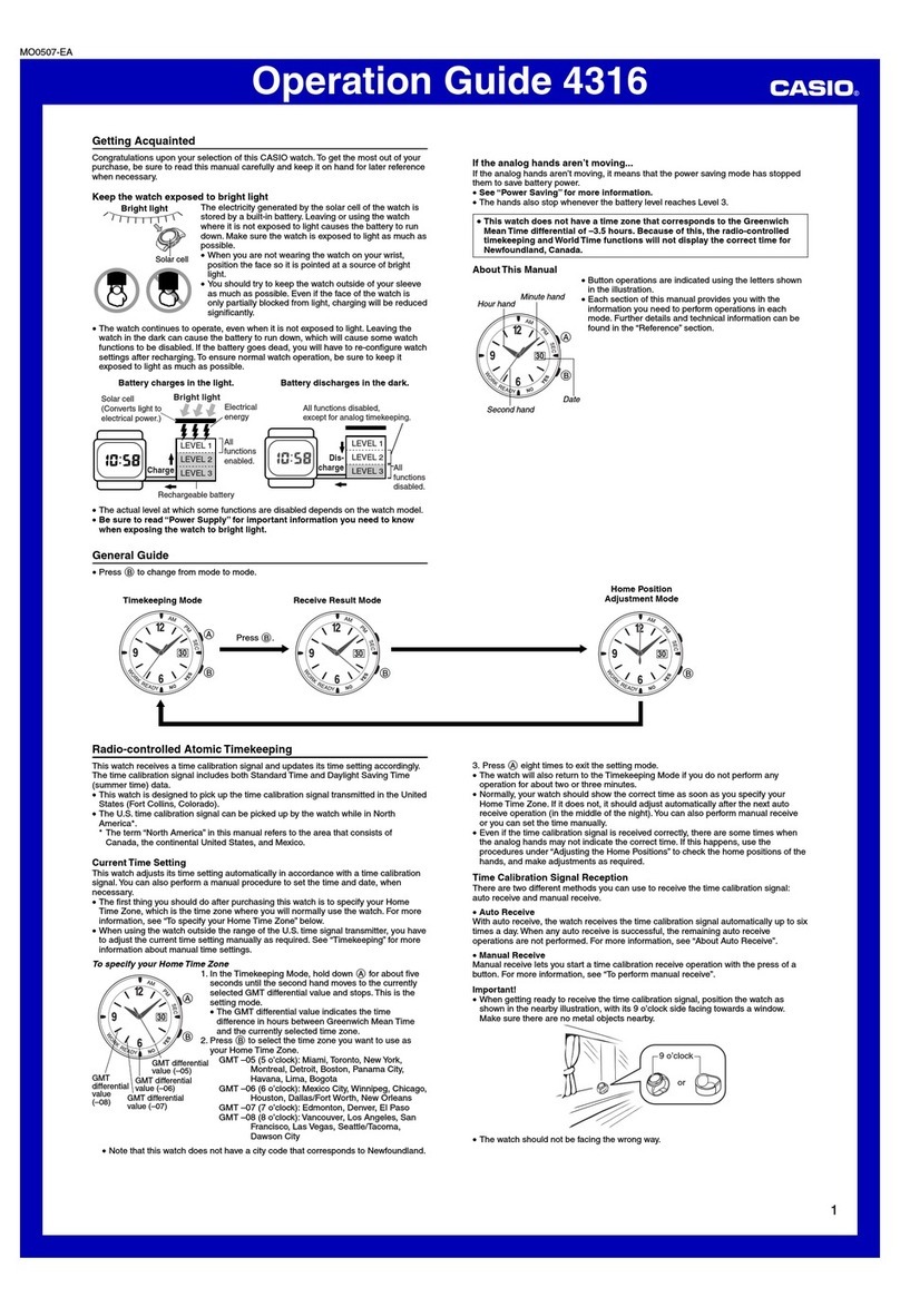 Casio 4316 User manual Casio 4316 User manual
