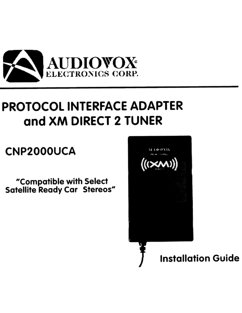 Audiovox CNP2000UCA installation guide