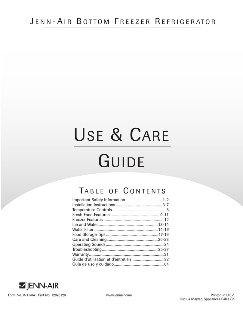 Jenn-Air UKF8001AXX User manual