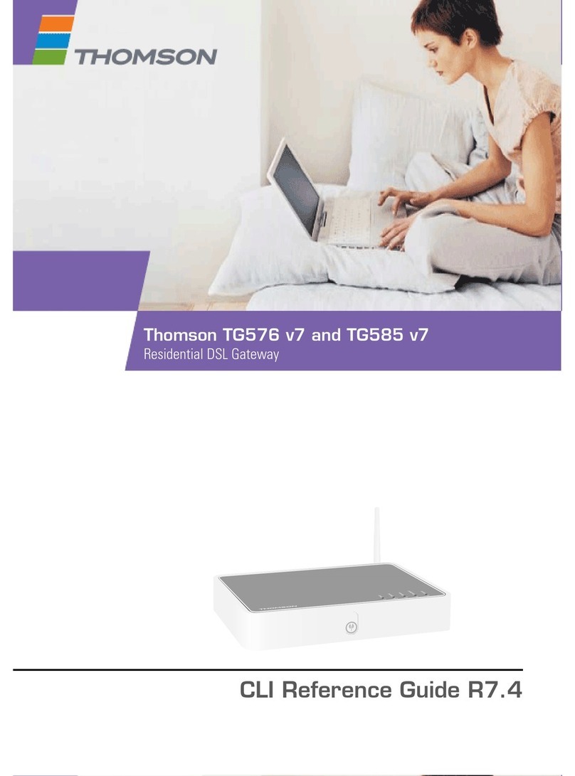 THOMSON TG576 v7 reference guide