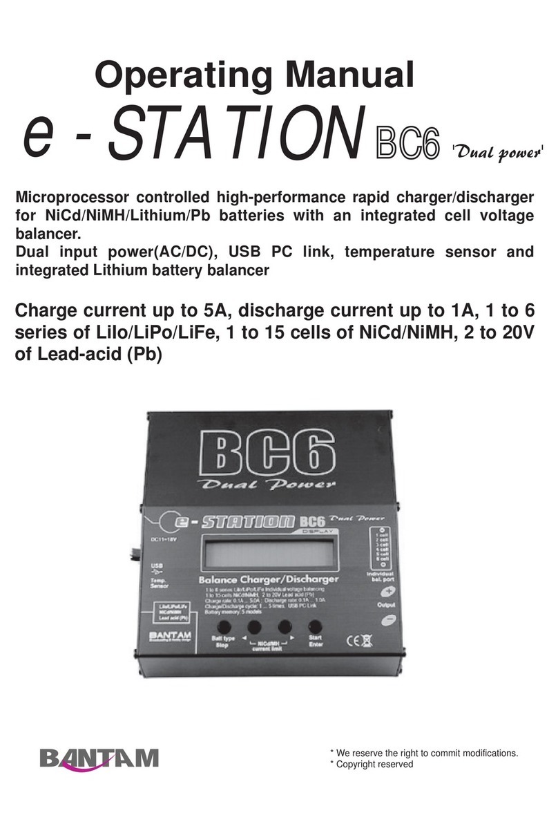 Bantam e-STATION BC6 User manual