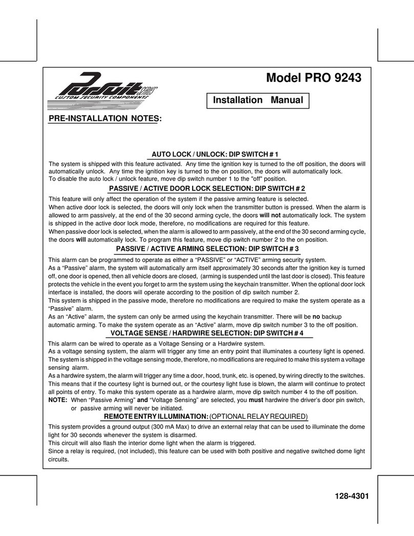Audiovox PRO 9243 User manual