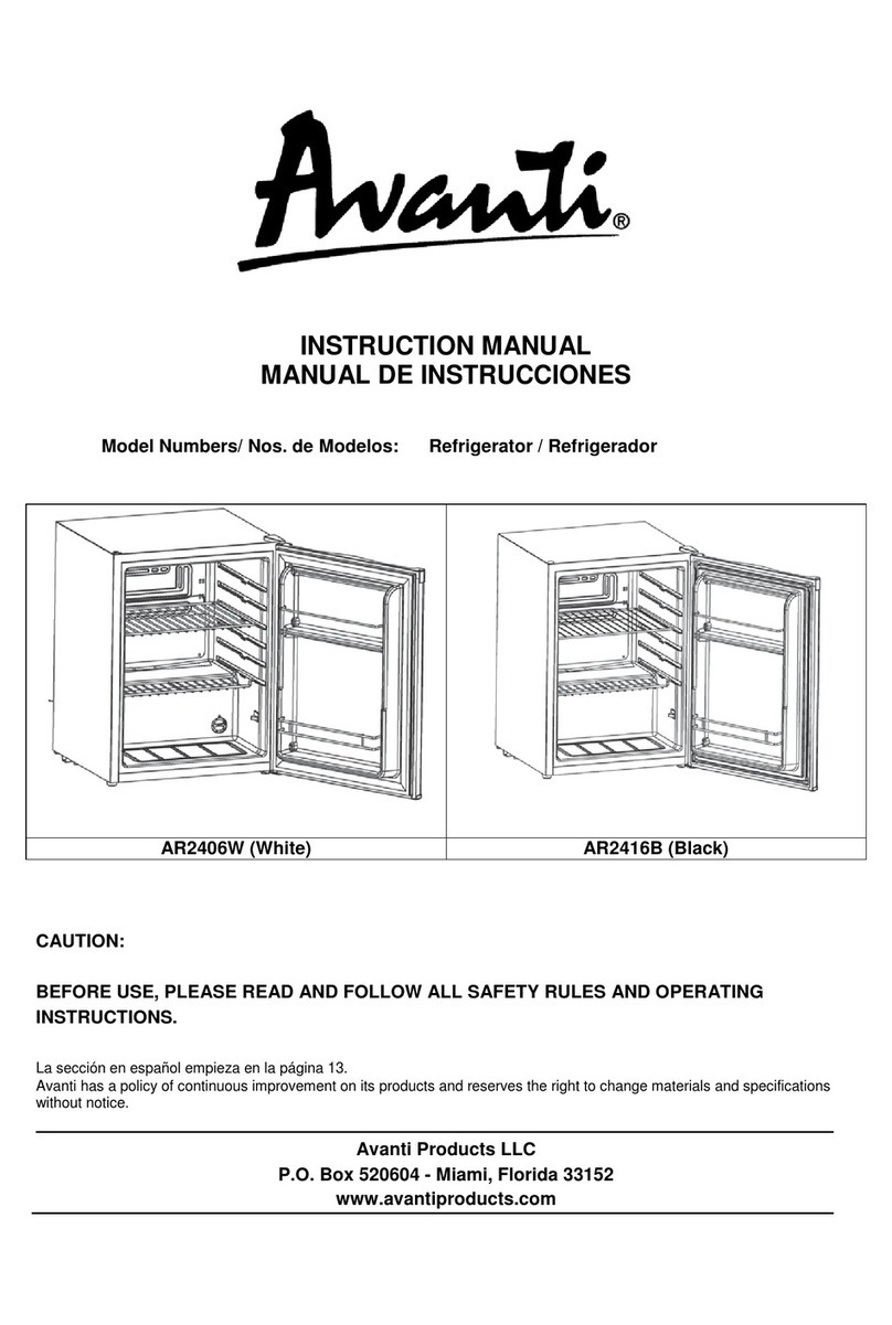 Avanti AR2416B User manual Avanti AR2416B User manual