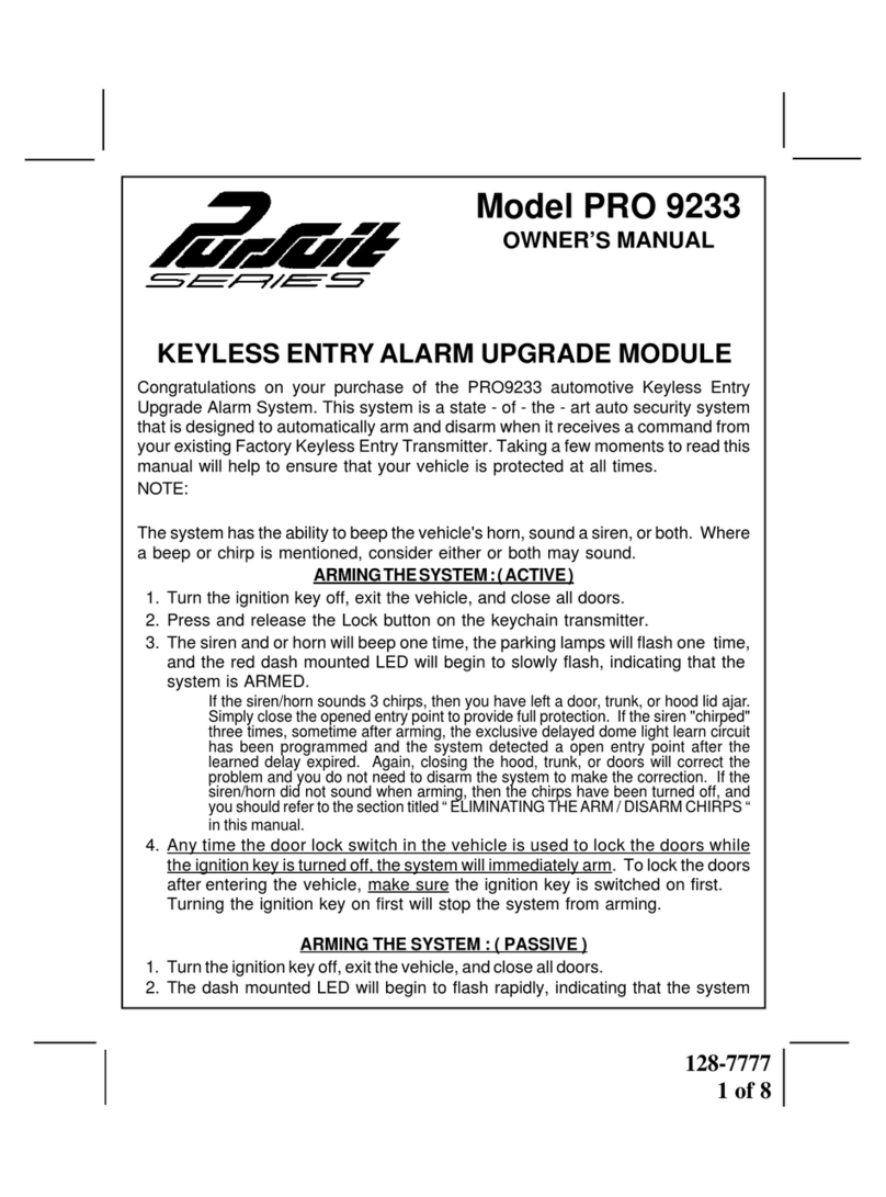 Audiovox PRO 9233 User manual