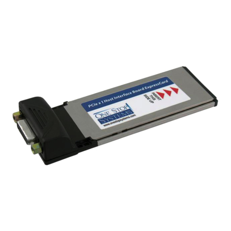 One Stop Systems OSS-PCIe-HIB2-EC-x1 user manual