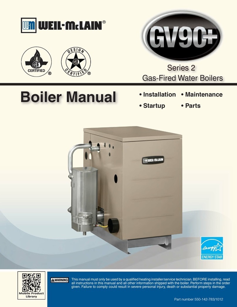 Weil-McLain GV90+ Installation and start-up manual