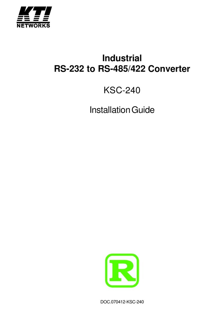 KTI Networks KSC-240 User manual