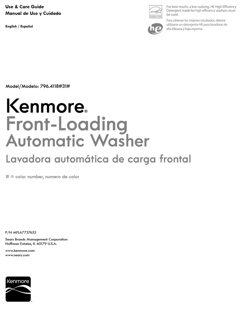 Kenmore 796.4118#31 Series User manual