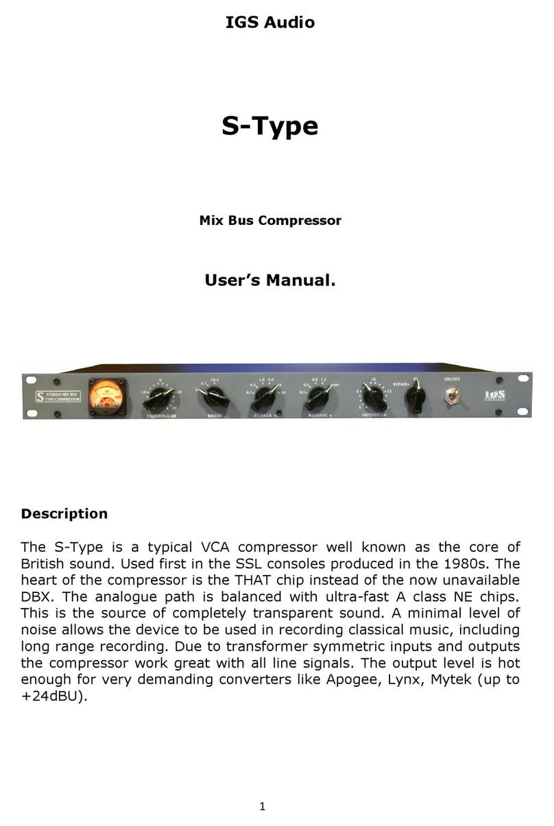 IGS Audio S-Type user manual