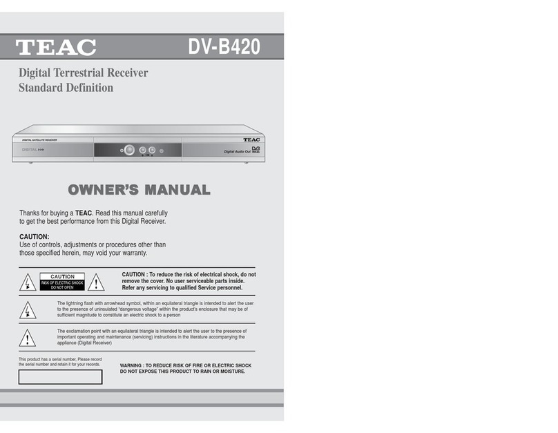 Teac DV-B420 User manual