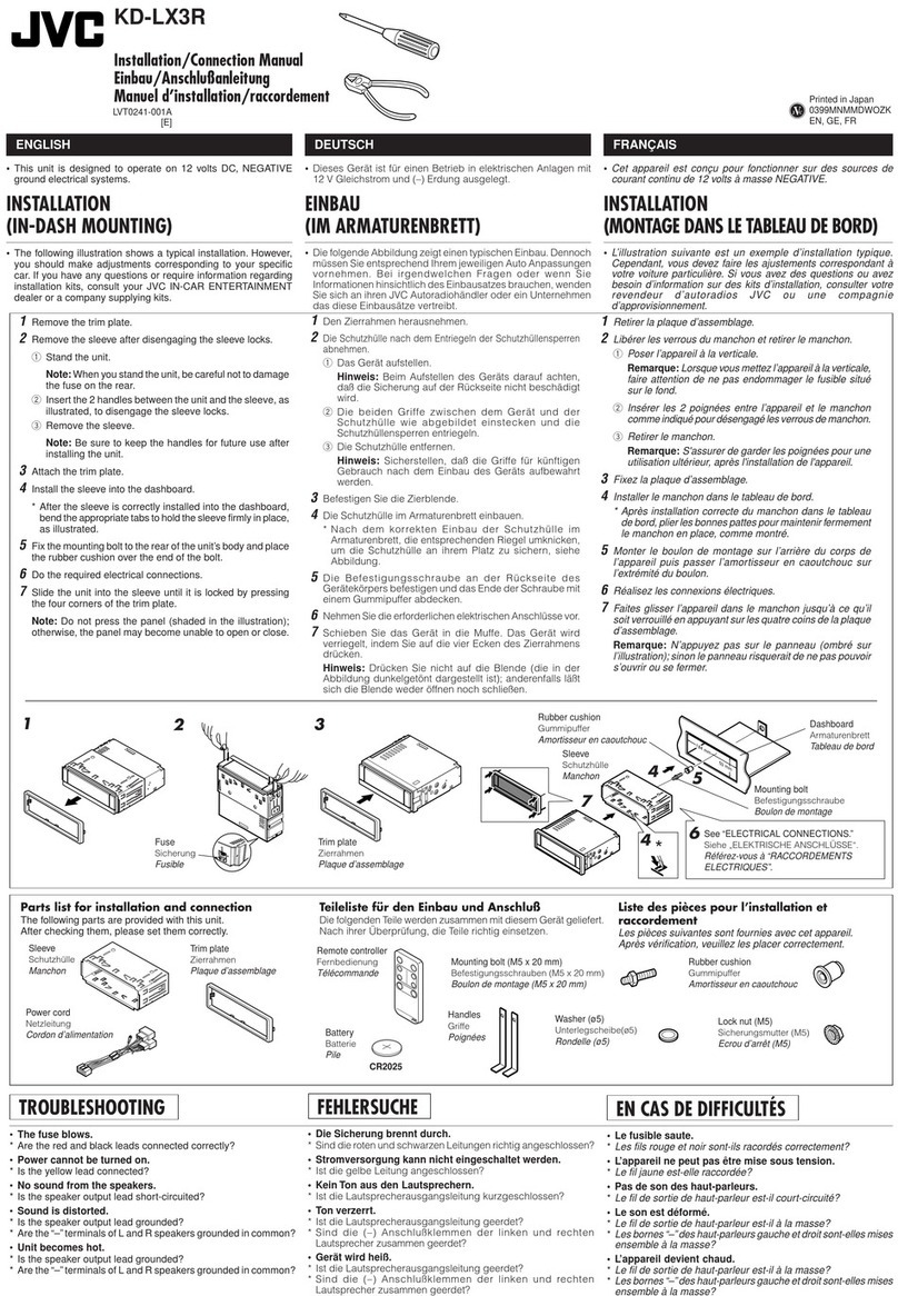 JVC KD-LX3R Guide