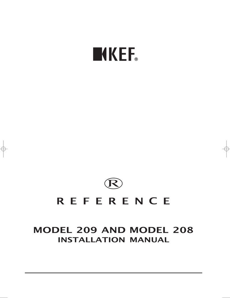 KEF REFERENCE 209 installation manual